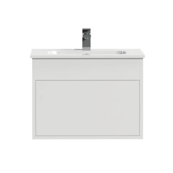 Tiger Helsinki badkamermeubel 60 cm hoogglans wit met wastafel keramiek wit Tiger Helsinki Badkamermeubel 60 Cm Hoogglans Wit Met Wastafel Keramiek Wit -Badkamerwinkel Voor Thuis 123 1013