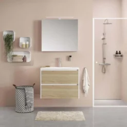 Tiger Reverse Meubelset 80 Cm Met 2 Lades Naturel Eik / Mat Wit Inclusief Quadro Wastafel Hoogglans Wit 8 Tiger Reverse Meubelset 80 Cm Met 2 Lades Naturel Eik / Mat Wit Inclusief Quadro Wastafel Hoogglans Wit -Badkamerwinkel Voor Thuis 123 1029