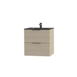 Tiger Studio Badkamermeubel 60 Cm Naturel Eiken Met Wastafel Polybeton Mat Zwart Greep Rvs Plat 2 Tiger Studio Badkamermeubel 60 Cm Naturel Eiken Met Wastafel Polybeton Mat Zwart Greep Rvs Plat -Badkamerwinkel Voor Thuis 123 1129
