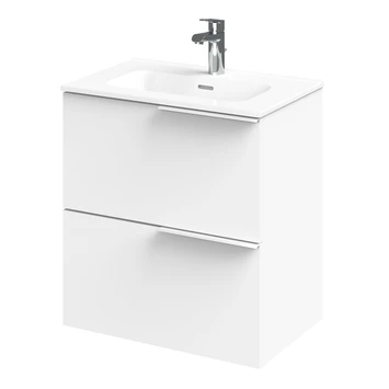 Tiger badmeubelset Pocket 60 cm met 2 lades Wit Tiger Badmeubelset Pocket 60 Cm Met 2 Lades Wit -Badkamerwinkel Voor Thuis 123 1133