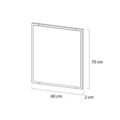 Tiger S-line Frame Spiegel 60x70 Cm Mat Wit 4 Tiger S-line Frame Spiegel 60x70 Cm Mat Wit -Badkamerwinkel Voor Thuis 123 114