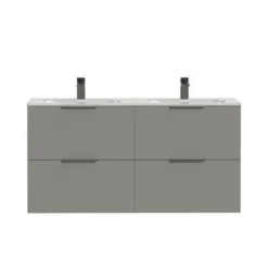 Tiger Badkamermeubel Studio 120cm Matgrijs/wit Met Profielgrepen