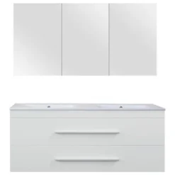 Style Badmeubelset Mat Wit 120 Cm