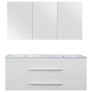 Style badmeubelset mat wit 120 cm Style Badmeubelset Mat Wit 120 Cm -Badkamerwinkel Voor Thuis 123 1247