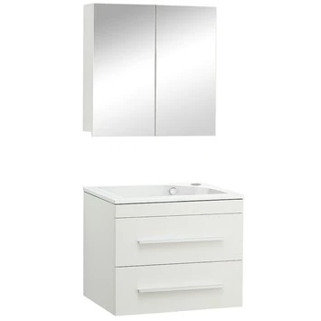 Style badmeubelset rechts mat wit 60 cm Style Badmeubelset Rechts Mat Wit 60 Cm -Badkamerwinkel Voor Thuis 123 1258