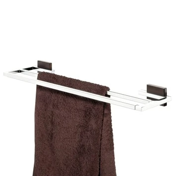 Tiger Dubbel Handdoekrek Zenna Chroom/Wengé Tiger Dubbel Handdoekrek Zenna Chroom/Wengé -Badkamerwinkel Voor Thuis 123 127