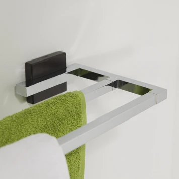 Tiger Dubbel Handdoekrek Zenna Chroom/Wengé Tiger Dubbel Handdoekrek Zenna Chroom/Wengé -Badkamerwinkel Voor Thuis 123 130