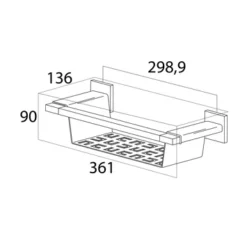 Tiger Wandkorf Items RVS 3 Tiger Wandkorf Items RVS -Badkamerwinkel Voor Thuis 123 1363