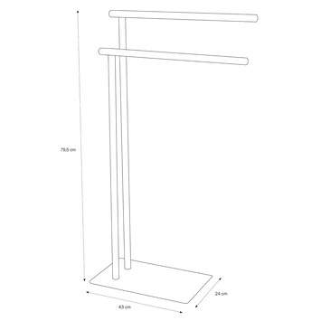 Sealskin Handdoekrek Brix Metaal Wit Sealskin Handdoekrek Brix Metaal Wit -Badkamerwinkel Voor Thuis 123 1375