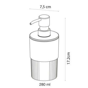 Sealskin zeepdispenser Brave staand zwart Sealskin Zeepdispenser Brave Staand Zwart -Badkamerwinkel Voor Thuis 123 1402