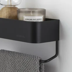Sealskin Plank- En Handdoekhouder Brix Zwart 4 Sealskin Plank- En Handdoekhouder Brix Zwart -Badkamerwinkel Voor Thuis 123 1453