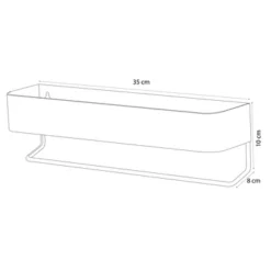 Sealskin Plank- En Handdoekhouder Brix Zwart 8 Sealskin Plank- En Handdoekhouder Brix Zwart -Badkamerwinkel Voor Thuis 123 1457