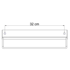 Sealskin Plank- En Handdoekhouder Brix Zwart 9 Sealskin Plank- En Handdoekhouder Brix Zwart -Badkamerwinkel Voor Thuis 123 1458