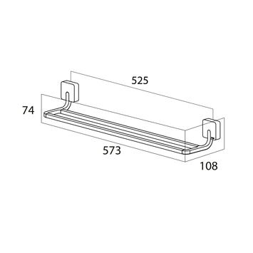 Tiger Dubbel Handdoekrek Impuls RVS Tiger Dubbel Handdoekrek Impuls RVS -Badkamerwinkel Voor Thuis 123 1479