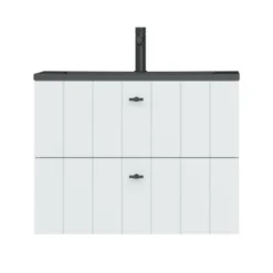 Tiger Maryport Badkamermeubelset 80 Cm Mat Wit Met Matzwarte Polybeton Wastafel En Matzwarte Grepen 3 Tiger Maryport Badkamermeubelset 80 Cm Mat Wit Met Matzwarte Polybeton Wastafel En Matzwarte Grepen -Badkamerwinkel Voor Thuis 123 149