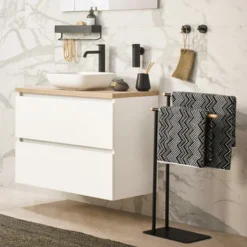 Sealskin Handdoekrek Brix Metaal Zwart 4 Sealskin Handdoekrek Brix Metaal Zwart -Badkamerwinkel Voor Thuis 123 1493