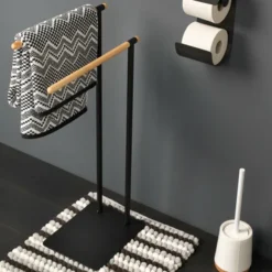 Sealskin Handdoekrek Brix Metaal Zwart 5 Sealskin Handdoekrek Brix Metaal Zwart -Badkamerwinkel Voor Thuis 123 1494