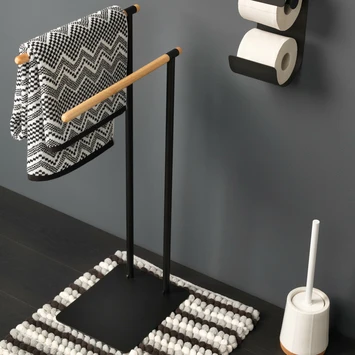 Sealskin Handdoekrek Brix Metaal Zwart Sealskin Handdoekrek Brix Metaal Zwart -Badkamerwinkel Voor Thuis 123 1494