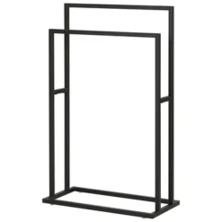 Sealskin Carré Handdoekrek Vrijstaand Zwart 2 Sealskin Carré Handdoekrek Vrijstaand Zwart -Badkamerwinkel Voor Thuis 123 1502