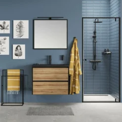 Sealskin Carré Handdoekrek Vrijstaand Zwart 4 Sealskin Carré Handdoekrek Vrijstaand Zwart -Badkamerwinkel Voor Thuis 123 1504