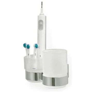 Tiger Dubbele Bekerhouder Ontario met Bekers Chroom Tiger Dubbele Bekerhouder Ontario Met Bekers Chroom -Badkamerwinkel Voor Thuis 123 1514