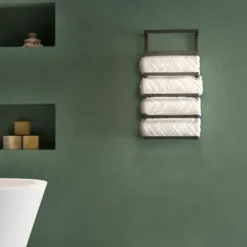 Sealskin Carré Handdoekrek Groot Zwart -Badkamerwinkel Voor Thuis 123 1620