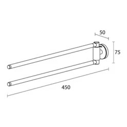 Tiger Handdoekhouder Urban 2-Armig Wit 8 Tiger Handdoekhouder Urban 2-Armig Wit -Badkamerwinkel Voor Thuis 123 1641