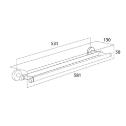 Tiger Dubbel Handdoekrek Boston Chroom 4 Tiger Dubbel Handdoekrek Boston Chroom -Badkamerwinkel Voor Thuis 123 1648
