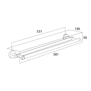 Tiger Dubbel Handdoekrek Boston Chroom Tiger Dubbel Handdoekrek Boston Chroom -Badkamerwinkel Voor Thuis 123 1648