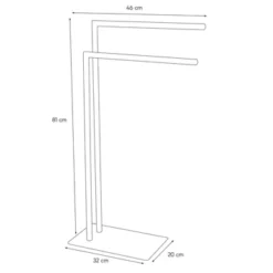 Sealskin Handdoekrek Tube Metaal Wit 6 Sealskin Handdoekrek Tube Metaal Wit -Badkamerwinkel Voor Thuis 123 1674