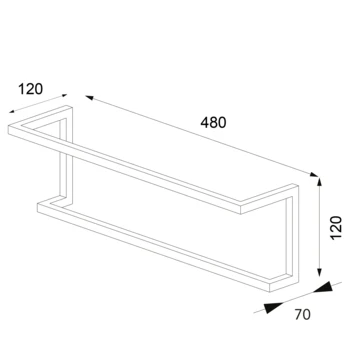Sealskin Carré handdoekrek 48 cm Zwart Sealskin Carré Handdoekrek 48 Cm Zwart -Badkamerwinkel Voor Thuis 123 1683