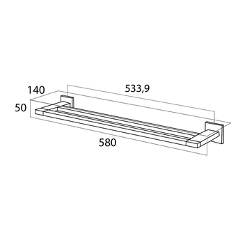 Tiger Dubbel Handdoekrek Items Chroom Tiger Dubbel Handdoekrek Items Chroom -Badkamerwinkel Voor Thuis 123 1736