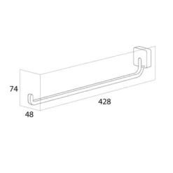 Tiger Handdoekrek Impuls RVS -Badkamerwinkel Voor Thuis 123 1771