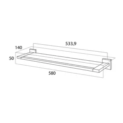 Tiger Planchet Items RVS -Badkamerwinkel Voor Thuis 123 1798