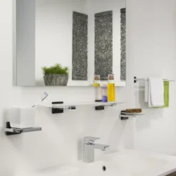 Tiger Planchet Zenna Chroom/Wengé -Badkamerwinkel Voor Thuis 123 1808