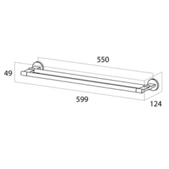 Tiger Handdoekhouder Noon Dubbel Zwart 4 Tiger Handdoekhouder Noon Dubbel Zwart -Badkamerwinkel Voor Thuis 123 1826