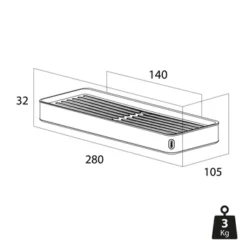 Tiger Planchet Cooper 28 Cm RVS/zwart 6 Tiger Planchet Cooper 28 Cm RVS/zwart -Badkamerwinkel Voor Thuis 123 1856