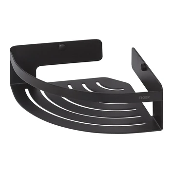 Tiger Caddy hoekkorf klein Zwart Tiger Caddy Hoekkorf Klein Zwart -Badkamerwinkel Voor Thuis 123 1913