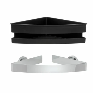 Tiger Noon hoek douchemand 22 x 8 x 22 cm chroom Tiger Noon Hoek Douchemand 22 X 8 X 22 Cm Chroom -Badkamerwinkel Voor Thuis 123 1921