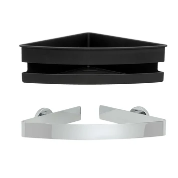 Tiger Noon hoek douchemand 22 x 8 x 22 cm chroom Tiger Noon Hoek Douchemand 22 X 8 X 22 Cm Chroom -Badkamerwinkel Voor Thuis 123 1924