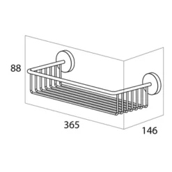 Handson Wandkorf Smart RVS -Badkamerwinkel Voor Thuis 123 1927