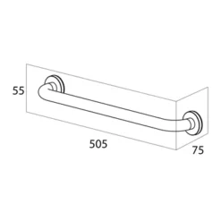 Handson Wandkorf Smart RVS -Badkamerwinkel Voor Thuis 123 1928