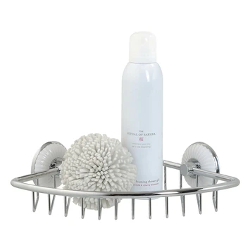 Tiger Ivy hoekkorf chroom/wit Tiger Ivy Hoekkorf Chroom/wit -Badkamerwinkel Voor Thuis 123 1942