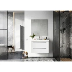 Atlantic Badmeubelset Sienna 80cm Wit 2 Atlantic Badmeubelset Sienna 80cm Wit -Badkamerwinkel Voor Thuis 123 2