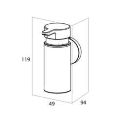 Tiger Zeepdispenser Noon Klein Zwart -Badkamerwinkel Voor Thuis 123 2107