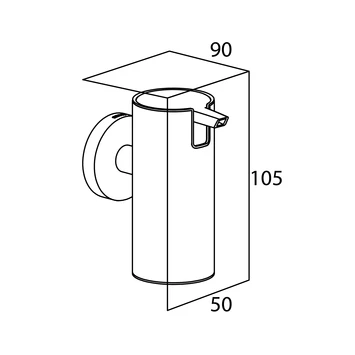 Tiger Zeepdispenser Boston Hangend Geborsteld RVS Tiger Zeepdispenser Boston Hangend Geborsteld RVS -Badkamerwinkel Voor Thuis 123 2112