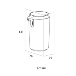 Tiger Zeepdispenser Carv Vrijstaand 175 Ml Zwart -Badkamerwinkel Voor Thuis 123 2141