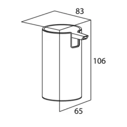 Tiger Zeepdispenser Boston Staand RVS Glans -Badkamerwinkel Voor Thuis 123 2146