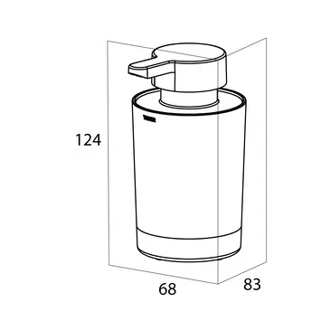 TIger vrijstaande zeepdispenser Tune zwart TIger Vrijstaande Zeepdispenser Tune Zwart -Badkamerwinkel Voor Thuis 123 2160