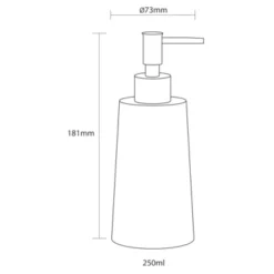 Sealskin Pierra Zeepdispenser Grijs 5 Sealskin Pierra Zeepdispenser Grijs -Badkamerwinkel Voor Thuis 123 2252